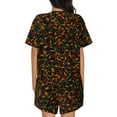 thumbnail image 3 of Lsque Color Music Women's Short-Sleeved Pajama Set - 2 Piece Soft and Lightweight Sleepwear Set-X-Large, 3 of 9