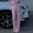 thumbnail image 2 of ShomPort Womens Fall Fashion Pants Wide Leg High Waisted Trousers Casual Loose Lounge Pants, 2 of 3