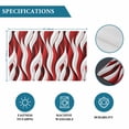thumbnail image 6 of Red White Moire Placemats Set of 4, Modern Abstract Art Placemats for Dining Table, Place Mats for Kitchen Tabletop, Waterproof Wipeable Dining Table Mats Set, 6 of 9