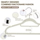 thumbnail image 3 of Mimifly Paquete de 10 Perchas de Terciopelo, Perchas Antideslizantes Que Ahorran Espacio con Ganchos Giratorios de 360°, 3 of 6
