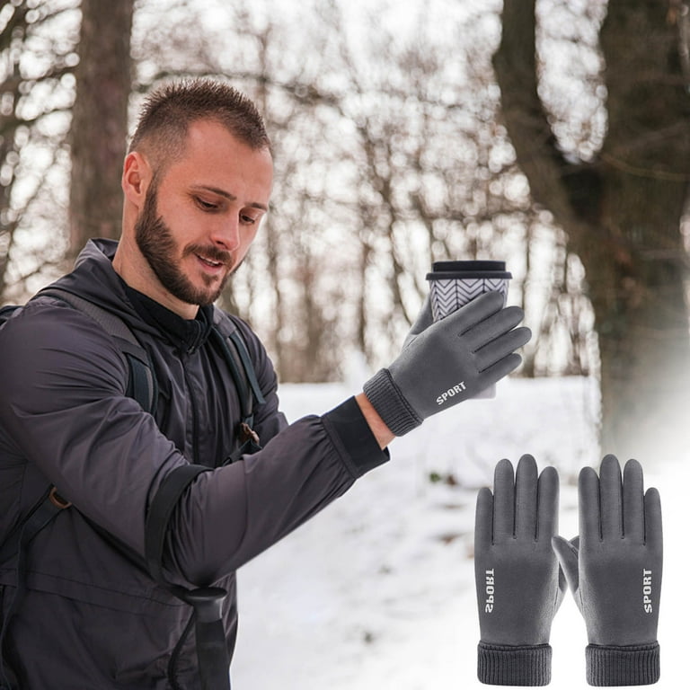 Cycling Gloves for Men Winter Cold Weather, Five Fingers Touch Screen Winter Gloves for Men, Waterproof Anti-Slip Warm Gloves Liners, for Cycling Biking Walking Sporting Driving - Walmart.com Cycling Gloves for Men Winter Cold Weather, Five Fingers Touch Screen Winter Gloves for Men, Waterproof Anti-Slip Warm Gloves Liners, for Cycling Biking Walking Sporting Driving - Walmart.com
