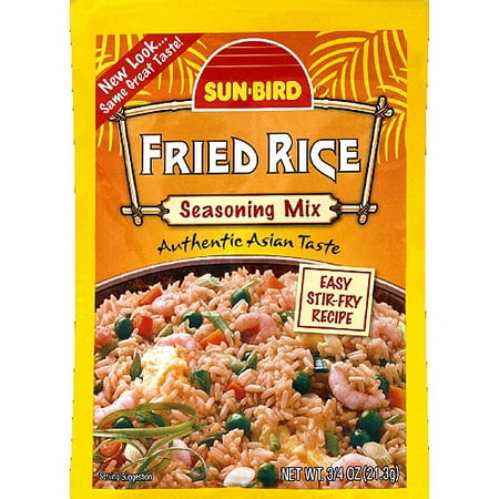 Sun-Bird Fried Rice Seasoning Mix, 0.75 oz, (Pack of 24) - Walmart.com