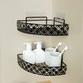 thumbnail image 4 of Qiweii Corner Shower Caddy Shelf - Adjustable Bathroom Organizer Rack with Rustproof Suction Cups, Space Saving Shower Storage for Shampoo, Soap, Conditioner, No Drill Installation, 4 of 6