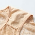 thumbnail image 6 of YWDJ Period Underwear for Women Breathable Lace Lightweight High Waist No Show Solid Color High Waisted Mesh Breathable and Sexy Lace Hollow Underwear Panties Beige L, 6 of 6