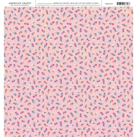 American Crafts Cardstock 12"X12"-Pink Mini Flowers