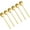 5.91", variant on Dtwnek Pack of 6 Stainless Steel Spoons Teaspoons Set Gold Spoons for Coffee Sugar Dessert Cake Soup, 5.91"