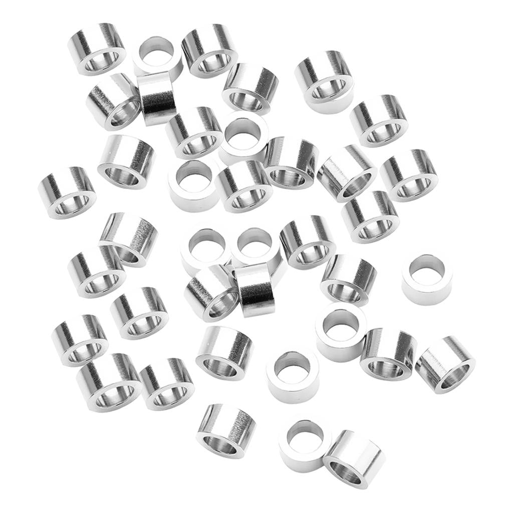 Large Hole Tube Column Spacer Beads 7x4mm Metal Concave Spacer Beads C –  GemMartUSA