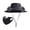 Black-BK, variant on Solar Fan Hat Wide Brim Outdoor Cap USB Charging 3 Speed Adjustable Sun Protection Fishing Hiking