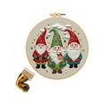 thumbnail image 2 of Christmas Embroidery KIT,DIY Handmade,Hand Embroidery Starter Kits with Stamped Embroidery Pattern,for Christmas Embroidery Kits for Adults Beginners Starter,7.87 in, 2 of 6