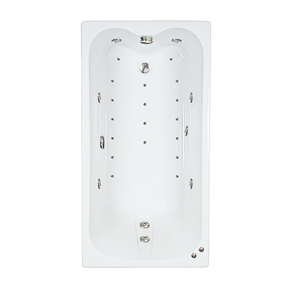 WaterTech Acrylic 60 in. x 32 in. Ultra Drop-In Whirlpool and Air Bath Combination Tub - White