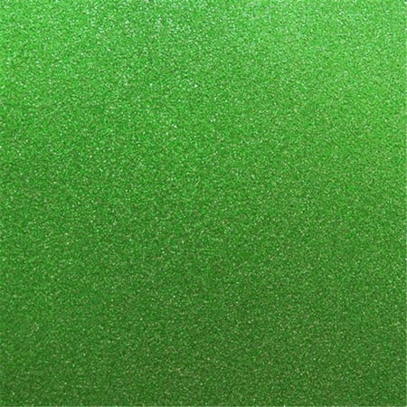 Best Creation 12 x 12 in. Green Glitter Cardstock, 15 Sheets Per