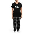 thumbnail image 4 of CafePress - Bridal Wedding Shoe Pajamas - Women's Short Sleeve Print T-Shirt and Pants Dark Cotton Pajama Set, 4 of 7