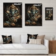 thumbnail image 4 of Designart "Gold Blue Indian Art Mystic Ganesha" Indian Print on Natural Pine Wood, 4 of 5