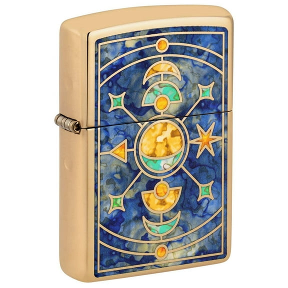 Zippo Lighter: Fusion Star Constellation - High Polish Brass 48807