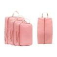 thumbnail image 2 of AuroraX Waterproof Travel Storage Bag Portable Clothing Storage Bag Compression Foldable Lightweight Durable Luggage Packing Bag for Travel Pink, 2 of 6