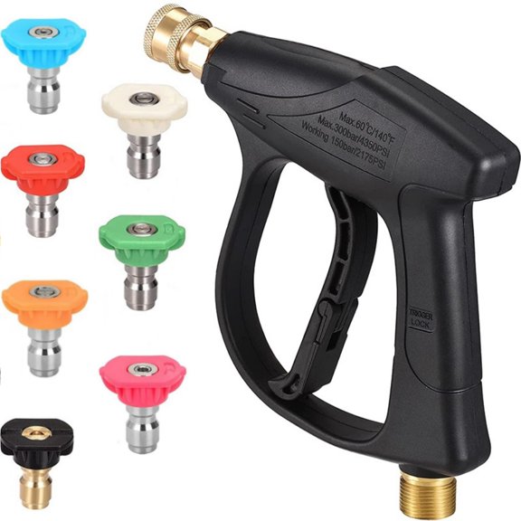 3000PSI Aluminum Tip(Aluminum over Copper on top   Pure Copper Outside Wire M22-14 on bottom)   7 Color Nozzle Kit
