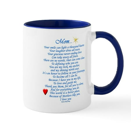 

CafePress - Mom... Mug - 11 oz Ceramic Mug - Novelty Coffee Tea Cup