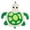 Green Sea Turtle, variant on Squeaky Plush Dog Toy, Double-Layer Tear-Resistant Chew Toy for Small to Large Dogs, Teething Boredom Relief(Green Sea Turtle)
