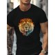 thumbnail image 1 of Camiseta gráfica Majestic Jungle Lion para hombre: 100 % algodón, ajuste cómodo, estampado colorido y vibrante, cuello redondo informal para todas las estaciones., 1 of 4