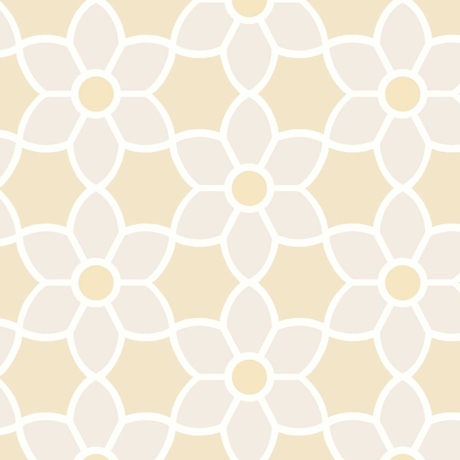 Beacon House Blossom Black Geometric Floral Wallpaper