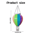 thumbnail image 4 of Outdoor Lanterns Hot Air Balloon Solar Lantern with Candle Holder for Garden Decor,Hanging Solar Lights Outdoor Rainbow,1 x Solar Lantern Outdoor Lights, 4 of 8