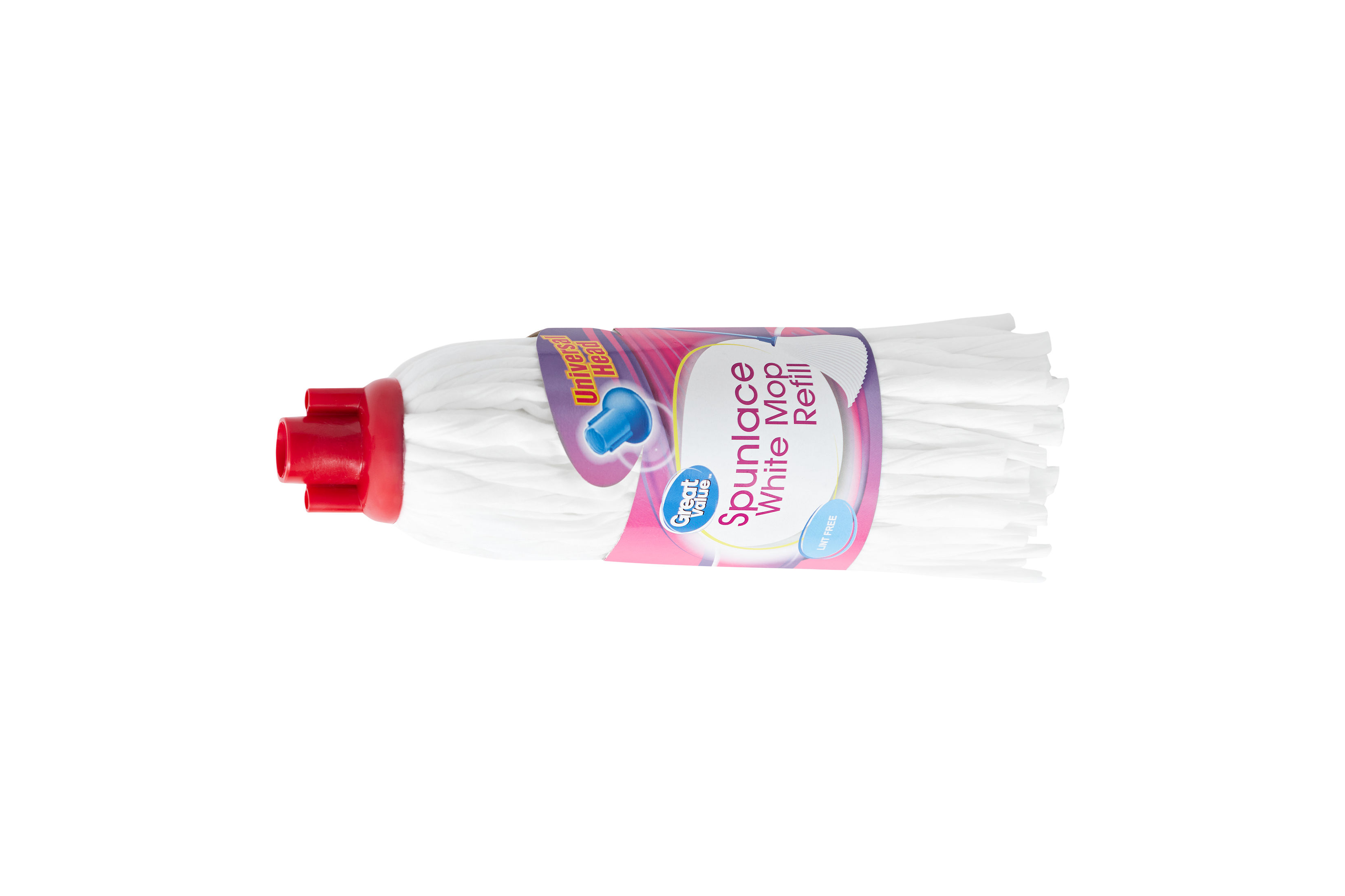 Great Value Spunlace Lint Free White Mop Refill Non Woven Fabric