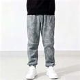 thumbnail image 2 of Klisyaur Joggers for Boys Elastic High Waist Streetwear Sweatpants School Casual Loose Comfy Sport Pants with Pockets, 2 of 5