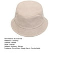 thumbnail image 3 of Opolski Bucket Hat Folding Plain Low Profile Solid Color Casual Keep Warm Corduroy Winter Thermal Men Women Fisherman Cap for Outdoor Red, 3 of 8