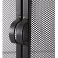 thumbnail image 3 of 2-Door Steel Fireplace Fire Screen with Tempered Glass Accents, Black, 3 of 3