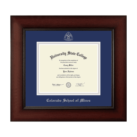 Colorado School of Mines Diploma Frame, Document Size 6" x 5"