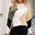 thumbnail image 2 of Vedolay Women Sweater Women's Knit Long Sleeve Sweaters Pullover Crewneck Casual Tops,E S, 2 of 4