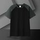 thumbnail image 4 of pstuiky Mangas cortas para hombre, Camisa a cuadros informal lisa clásica sin capucha de manga larga con cuello vuelto para hombre camisas casuales para hombre s, 4 of 9