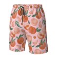 thumbnail image 4 of Fuzoiu Painting Peach Print Men's Beach Shorts,Men's Swim Trunks,Quick Dry Board Shorts with Pockets,Men's Bathing Suits for Surfing, Running, and Casual Wear-Small, 4 of 6