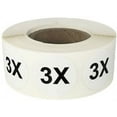 thumbnail image 1 of Autocollants de Vêtements Cercle Blanc 3X 0.75 Pouces Pouce Rond Lot de 500, 1 of 1