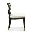 thumbnail image 2 of Cosette Black Dining Chair in Cream Performance Linen, 2 of 2