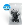 thumbnail image 3 of Velocifire 120pcs/pack Rubber O-Ring Keyboard Switch Dampers dampener, Sound Reducers Make Your Mechanical Keyboard Quieter. Compatible for Cherry MX, Kailh, and Outemu Switches(Black), 3 of 7