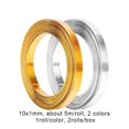 thumbnail image 2 of Aluminum Craft Wire 2 Rolls 33 Feet Gold Sliver Flat Jewelry Craft Wire 10mm Wide Aluminum Wire for Bezel Jewelry Making, Sculpting, Armature Craft
--------
Craft Wire for Jewelry Making DIY Crafts, 2 of 7
