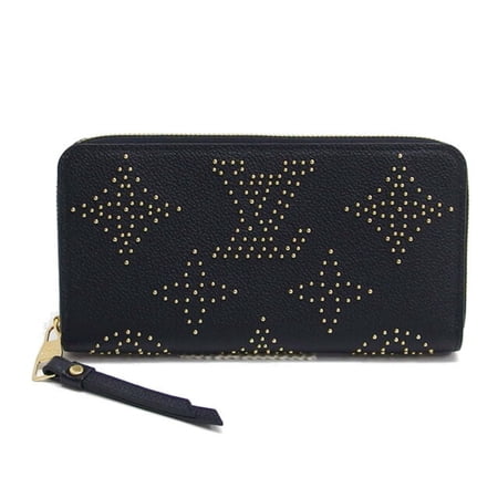 Pre-Owned Louis Vuitton Monogram Empreinte Studded Zippy Wallet Black