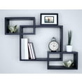 thumbnail image 4 of GoDecor Black 3 Rect Floating Shelf Wall Mounted Home Decor, 4 of 6