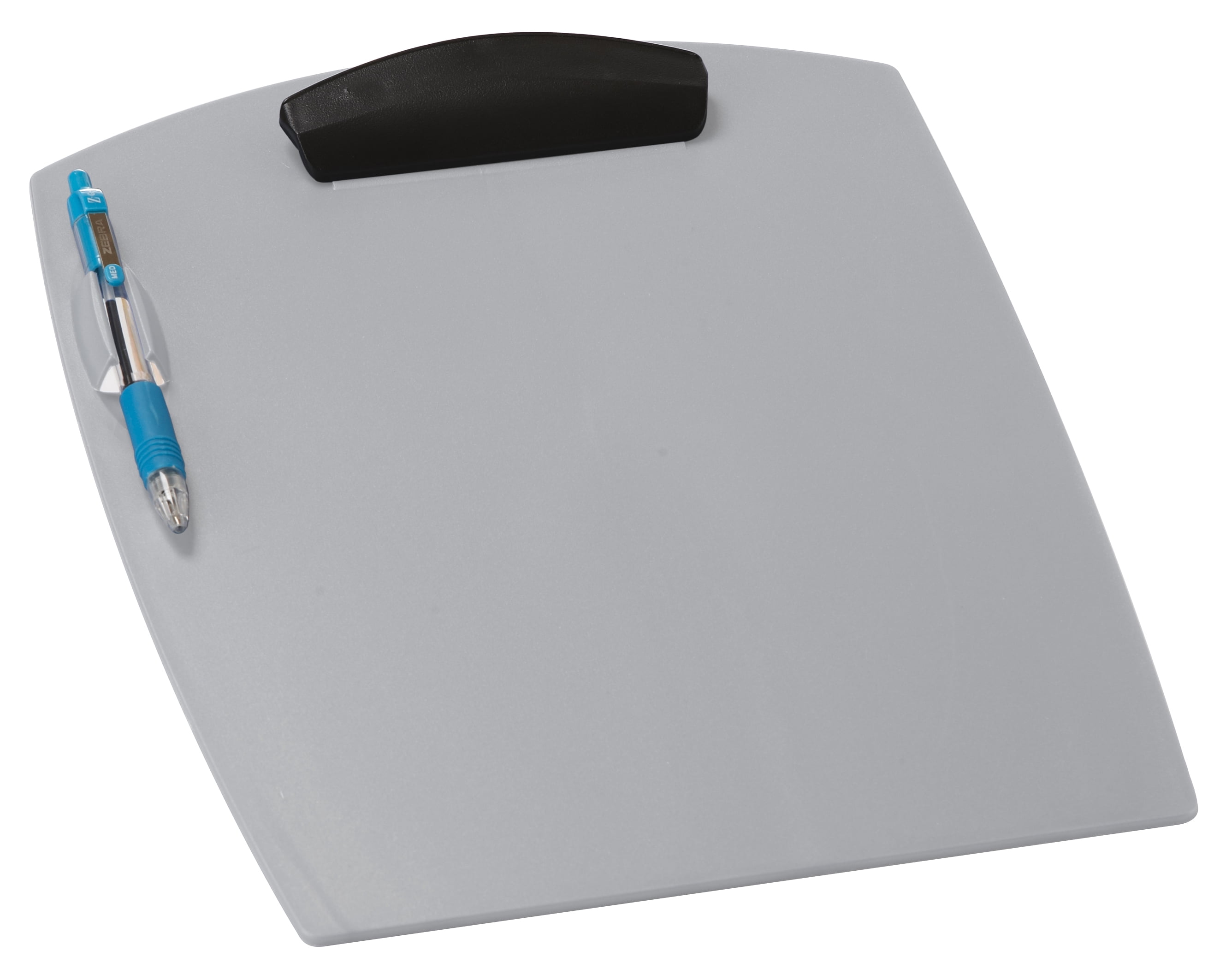 Storex Plastic Clipboard, with Pencil Holder, Asst. Colors, 12-Pack