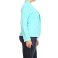 thumbnail image 2 of Women's Plus Size Long Sleeve Open Front Blazer for Office and Casual Wear, 2 of 5