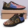 thumbnail image 4 of God Jesus Christian American Flag Running Shoes Sneakers Mesh Black Size 7, 4 of 5