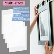 Multi-size(0.04¡± Thick)Acrylic Sheet-2pcs/5pcs/10pcs/20pcs PET Sheet/Plexiglass Panels for Photo Frame Glass Replacement, Projects Display, Painting