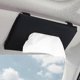 thumbnail image 3 of Dispensador de pañuelos de cuero para coche, soporte para servilletas de visera parasol, soporte para pañuelos faciales para visera de coche (1 unidad, negro) P2025042500197, 3 of 5
