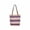 Multicolor, variant on HOZVOMI Versatile Handwoven Shoulder Bag for Beach and Vacation Trips - Bright Striped Tote
