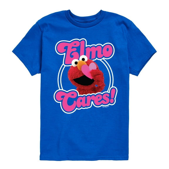 Sesame Street - Elmo Cares - Toddler and Youth Short Sleeve Graphic T-Shirt