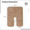 thumbnail image 4 of Toallas faciales DIMEGON de forro polar suave de coral en forma de U, 12 unidades, 4 of 5