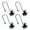 4 PCS, variant on Hook Securing Cargo Hauling Accessory Single Studs Fitting L Track Tie Down Anchors for Airline Rails Tracks Fitting