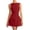 Red, variant on Womens Sleeveless Crew Neck Slim Mini Dress Simple Chic Casual Vacation Everyday Dress White M
