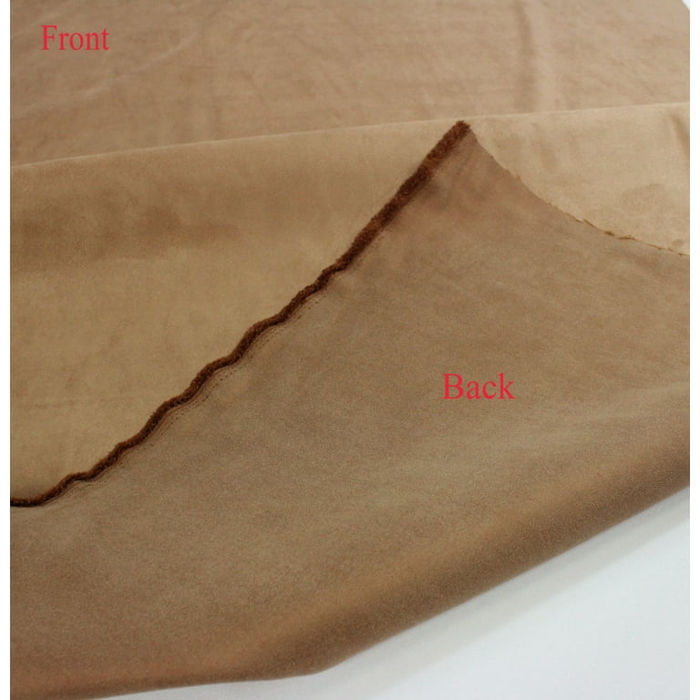 Plastex Soft Suede Mocha Fabric by The Yard